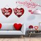 Front Door Hanging Sign Red and Black Valentines Day Wreath Be Mine Buffalo Plaid Heart Wooden Door Hanger Valentines Day Decorations for Wedding Home Room Outdoor Wall Decor